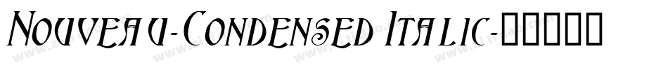 Nouveau-Condensed Italic字体转换
